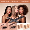 Eye-Brow Stamp Stencil Kit, Waterproof Brow Stamp Shaping Kit Eyebrow Definer, Eyebrow Filling Powder Stamp, Eye Brow Stamping Kit with 10 Eyebrow Stencils, 2 Eyebrow Brushes for Women (Light Brown)