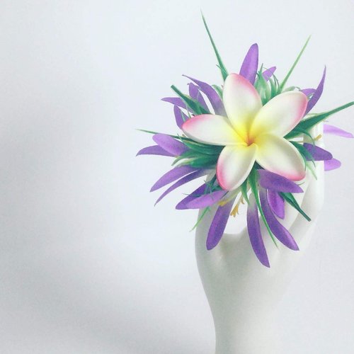 Plumeria Women Flower Hair Clips Hawaii Flower for Ears Hair Accessories for Preteen Dance Girls Mermaid Accessories for Her