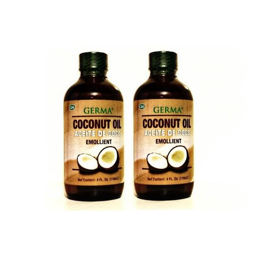 2pk COCONUT OIL ACEITE DE COCO 4oz EMOLLIENT FOR HAIR, NAIL & SKIN. PARA CUERPO Y PELO
