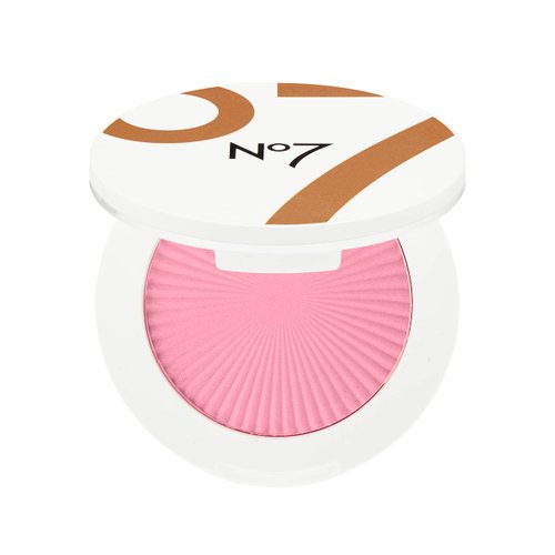 No7 Matte Powder Blush - Damson Mist - Loose Blush Makeup Palette for Instant Flush of Color - Makeup Powder for Face with Skin Conditioning Vitamin E (3g)