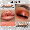 FOCALLURE Metallic Chameleon Liquid Lipstick, Glitter Lip Gloss, Shimmery Finish, Nonstick Cup Lip Makeup for Costume, Cosplay, Rave Festival, 04 GARNET