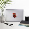 Chicken with Bandana Headband and Glasses Sticker Small Funny Funky Vinyl Window Waterproof Decal for Water Bottle Mug Passport Book Scrapbook Notebook Laptop Tumbler Skateboard Computer Size 4" Gift