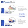 PowerStep Insoles, Pinnacle 3/4 Thin, Arch Pain Relief Insole, For Tight Shoes, Arch Support Orthotic For Men's 5-6.5 / Women's 7-8.5