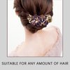 3 PCS Rhinestone Hair Clips Duckbill Flower Butterfly Hair Barrettes, Luxury Fancy Glitter Sparkly Crystals Decorative Flower Hair Claws Clips, Adult Hair Jewelry For Women Crystal Thick Hairpin