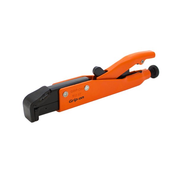 Grip-On 91207 7-Inch Axial Grip L-Shaped Locking Pliers in Orange Epoxy