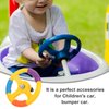 Alipis Steering Wheel Toy Simulated Driving Car Steering Wheel Bumper, Driving Wheel Pretend Play Toy Educational Toy