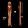 EAGLE FORTRESS Inferno Styler, 100% Pure Boar Bristle Beard & Hair Brush for Men, Wood, Healthier Beards and Hair, Double Duty, Devil's Head Design, Ergonomic Handle, All Hair Types