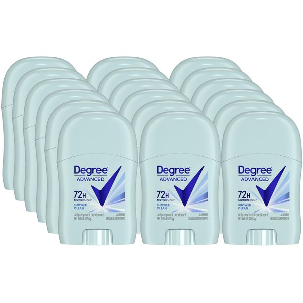Degree Shower Clean Dry Protection Antiperspirant Deodorant Stick, 0.5 ounce (Pack of 18) (18 Pack)