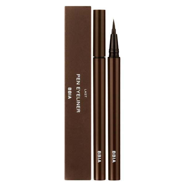 BBIA Last Pen Eyeliner - Waterproof Liquid Pen Eye Liner Long-Lasing Quick Dry Multi-Proof Easy Drawing Ink Tank Type with Precise & Flexible Fine Brush No-Skip Korean Eye Makeup (03 CHOCO BROWN)