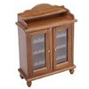 Dollhouse Wine Cabinet Miniature Furniture Wooden Wine Storage Cabinet Miniature DisplayHutch Mini Wine Drink Display Cabinet 1:12 Scale Doll House Accessory Decoration (Brown)