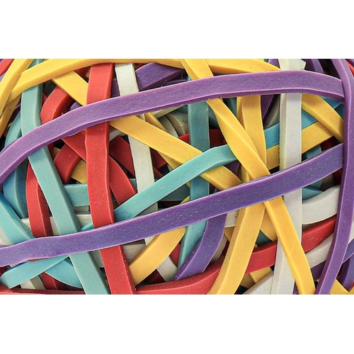 Mikily's 5 Colors Rubber Bands Ball for 0.33lb Office Supplies RubberBands