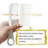 Mini Wide Tooth Comb,Small Travel Purse Hair Detangling Comb Beard Comb for Curly hairPortable Care Comb Shower Comb Travel Combs for Men Women - Best Styling Comb for Wet,Dry,Long Hair (Black+White)