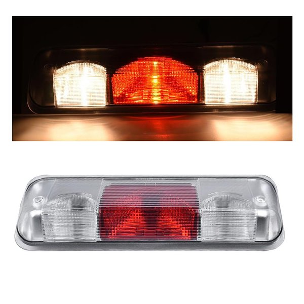 GRAND ORANGE Third Brake Light Compatible with Ford F150 2004 2005 2006 2007 2008 3rd Brake Tail Light Assembly Cargo Light Halogen