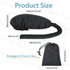 Hair Dryer Attachment Long Bonnet Hood Dryer with Headband, Reduces Heat Around Ears and Neck, Use for Hair Styling, Hair Drying, Curling and Deep Conditioning, Black