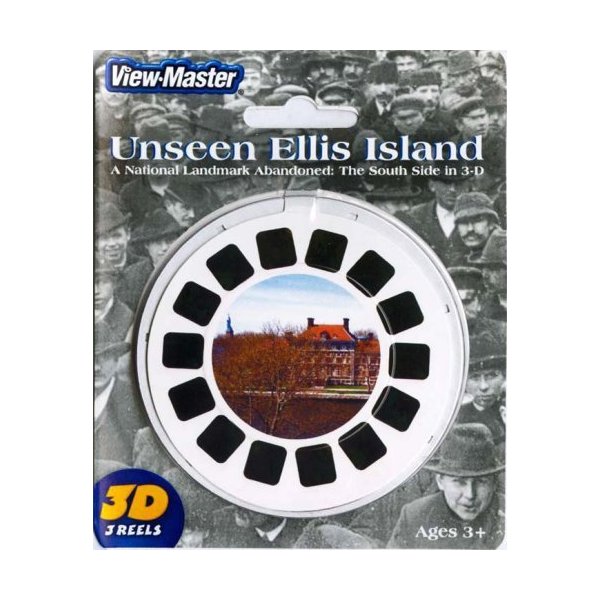 3D Viewer Reels Unseen Ellis Island New York - ViewMaster 3 Reel Set