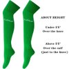 Luwint Knee High Socks for Soccer Baseball Costume, Men and Women size 6-10, 1 Pair (Green)