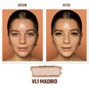 Juvia's Place I am Magic Powder Foundation VL1 Madrid - Compact Pressed Face Makeup Professional Matte Clean Finish Skin Clarity Setting Powdered Blend Fresh Waterproof Blot Mirror Puff Cosmetics