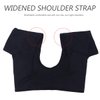 HEALLILY Sweat Guard Vest Underwear Vest Reusable Underarm Armpit Sweat Pads Shields Washable Sweat Shield Vest for Women Black Size L