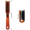 Travel Folding Hair Brush Portable Collapsable Pocket Boar Bristle Hair Brush for Men Women Kids Thick Thin Curly Straight Wet Dry Hair Restore Shine (1 Pcs)