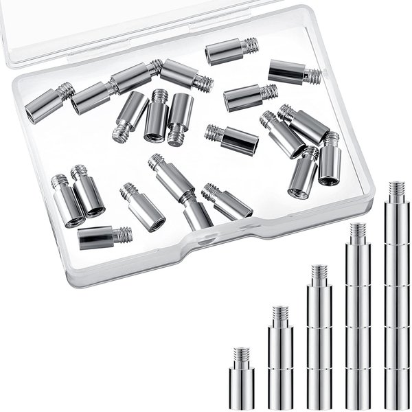 40 Pieces Scrapbook 12 x 5 mm Extension Screws Album Extension Post Replacements Compatible with Pioneer , Post-Bound Refillable Photo Album