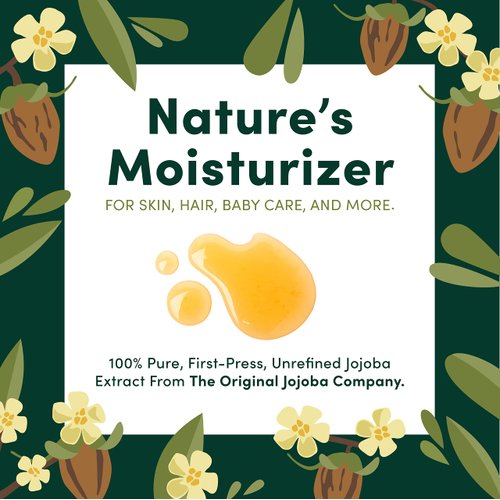 HobaCare Organic Jojoba Oil - 100% Pure, Unrefined Jojoba Oil Cold Pressed for Scalp & Nails - Moisturizing Body Oil for Dry Skin - Natural Jojoba Oil for Hair & Beard Care (8.45 fl oz / 250 ml)