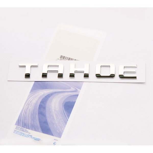 Yoaoo 1x OEM Chrome Tahoe Nameplate Emblems Letter Badge for Gm 07-16 Tahoe Glossy Shiny
