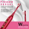 Wagner Stern WHITEN+ Edition. Smart Electric Toothbrush with Pressure Sensor. 5 Brushing Modes and 3 Intensity Levels, 8 Dupont Bristles, Premium Travel Case.