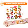 Cherisnowy 48 PCS Mushroom Party Favors 24PCS Tattoos Sticker 24PCS Slap Bracelets Wristbands Perfect for Themed Birthday Baby Showers or Classroom Rewards Ideal Decor and Gifts for Girls and Boys