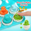Dinosaur Matching Eggs Toys for Toddlers- Montessori Sensory Fun Educational Learning Fine Motor Puzzle Matching Games Best Easter Basket Stuffers Birthday Gifts for 1-3 Years Old Boys Girls