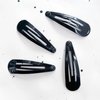 COCPLOK 80 Pcs Hair Clips, Black Hair Accessories for Daily Hair Styling, Anti Slip Hair Clips, Universal for All Age Groups