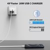 Qackenm 20W Charger Fits for iPhone 16 15 Fast Charging Type C Charger USB C Charger Block Charger with 2 Pack Cable Fits for iPhone 16/16 Plus/16 Pro/16 Pro Max/iPhone 15/15 Pro Max/iPad Pro/AirPods