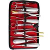 WellnessD'Light - Professional Extracting Forcep Complete Dental Kit Health Care Beauty Tools Instrument 12 Pieces Stainless Steel
