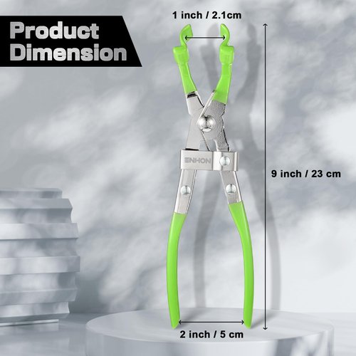 Enhon Spark Plug Pliers, Spark Plug Plier Boot Removal Tool, 45°Offset Plier Tool Spark Plug Remover, Remove Broken Spark Plug and Hard to Reach Spark Boots