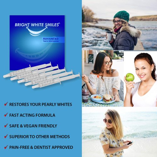 44% Carbamide Peroxide Teeth Whitening Kit - Teeth Whitening Gel, Tooth Trays, LED Light