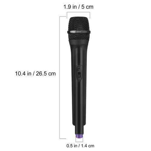 Ipetboom Simulated Microphone Toy, 1 Pc Fake Microphone Pretend Play Mic Microphone Karaoke Prop Fun Birthday Party Favors