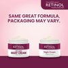 Retinol Skincare LdeL Cosmetics Night Cream Vitamins A + C + E Works While You Sleep to Reduce Fine Lines And Other Signs of Aging 1.7 Oz.