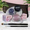 The Everlasting Eye 5 Piece Waterproof Makeup Set. Gel Eyeliner, Creme Eyeshadow, 2 brushes and Mesh Bag. Paraben-free, Talc-free, Cruelty-free. Elsa/Blue Angel 1112