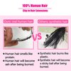 Clip in Hair Extensions Real Human Hair for Women Thick Remy Human Hair Extensions Brazilian Straight Human Hair Clip ins Natural Black Color 7pcs 18Inch 120g/set