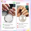 BISHENGYF Pearl Chrome Nail Powder:【Super Mirror Effect】White Pearl Chrome Nail Powder Ice Transparent Aurora Chrome Nail Powder for Nails Art DIY