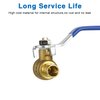 1/2 Pex Ball Valve Brass Shut Off Fitting 2 Pack Water Barb Tubing Drain with Handle