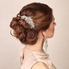 Ammei Headpiece Rose Gold Wedding Hair Comb With Pearls and Crystals Wedding Hair Accessories Bridal Headpiece Or For Parties (Rose God)