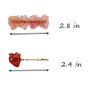 4 Pcs Cute Hair Clips with Strawberry Pattern MGPFERD Pink Resin Duckbill Clip Bangs Clips HairPin Headdress Hair Accessories for Girls