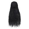 Goddess Box Braids Braiding Hair Baseball Cap Hat Wig Bohemian Curly Ends Braids Hat with Braided Boho Hair Extensions for Black White Women Synthetic Braids Hat Wig with Hair Attached (20inch, 1B)