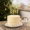 40th Awesome since1984 Cake Topper Cheers to 40 Years Birthday Cake Pick 40 Fabulous Cake Decoration for Happy 40th Birthday Anniversary Party Cake Decorations Supplies (1984, golden)