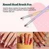 Beetles Gel Nail Brush, 7Pcs Nail Art Brushes, Nail Art Tips Nail Brushes for Nail Art Nail Painting Brush Pen Set for Home and Salon Use Decoration