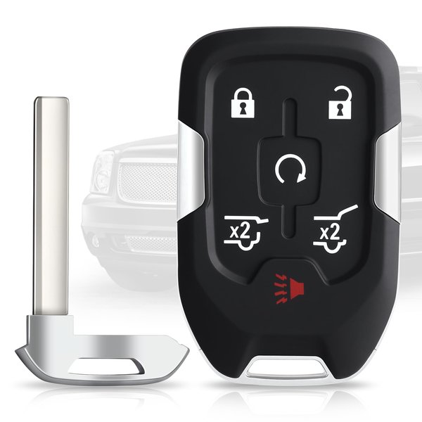 Key Fob for GMC Yukon Chevy Tahoe /Suburban HYQ1AA 2014 2015 2016 2017 Keyless Entry Key Shell case Cover
