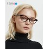 Firmoo Blue Light Blocking Glasses, Anti Headache Anti Eye Strain, Cat Eye Computer Reading Glasses, Bluelight Blocker Eyeglasses for Women(Torrtoise Shell Frame)