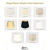 Royal Designs Empire English Pleat Basic Lamp Shade, Beige, 8 x 12.5 x 7.5