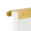 goldenwarm 10 Pack Matte Gold Finger Pulls Cabinet Edge Pulls 5in Brushed Brass Cabinet Handles - LS7027BB128 Finger Tab Pulls Kitchen Cabinet Edge Pulls 128mm Hole Centers