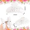 Bride Claw Hair Clip, Mrs White Acrylic Hair Clip Banana Barrettes, Engagement Gift, Bachelorette Party Gifts Decorations Bridesmaid Bride Accessories Wedding